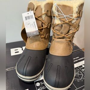 BearPaw Women's Raven and Tan Winter Boots Women Size 9